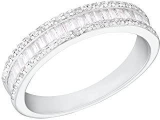 Amor Ring 925 Sterling Silber Damen Ringe, mit Zirkonia synth., Silber, Kommt in Schmuck Geschenk Box, 2035622