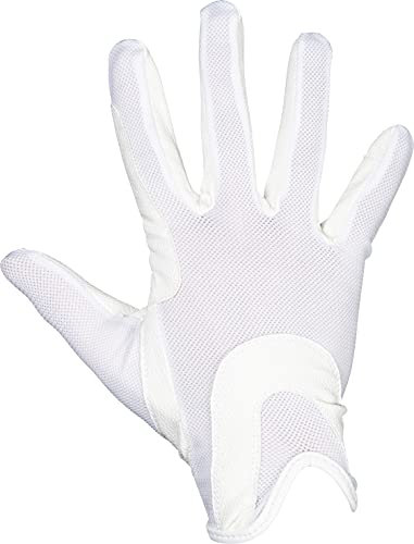 HKM Grip Mesh Reithandschuhe 1200 Weiß 8