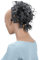 CAISHA Haarteil Haargummi Lena Hochsteckfrisuren Brautfrisuren Voluminös Gelockt Unordentlich Dutt Kunstfaser DM17cm Aschgrau Mix G22L