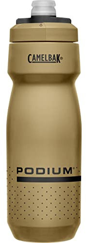 CAMELBAK Botella de agua deportiva Podium, botella exprimible, caminata en bicicleta para correr Oro, 700ML