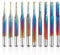 Mesee 10 Pieces Nano Blue Coat End Mill CNC Router Bits, 1/8 Inch Shank Carbide End Milling Cutter Engraving Bit Rotary Burrs Tool Set for PCB Mould Plastic Fiber Carbon Fiber, 0.8-3.175mm