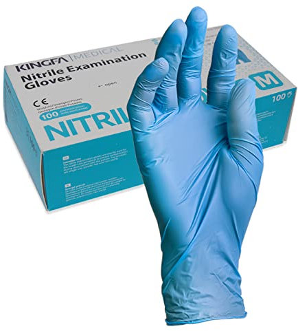 Nitrilhandschuhe M 1000 Stück Box - latex - und silikonfrei, vielseitig einsetzbar - Einweghandschuhe M, Einmalhandschuhe M, Einmal Handschuhe, antistatische Handschuhe Nitril Handschuhe