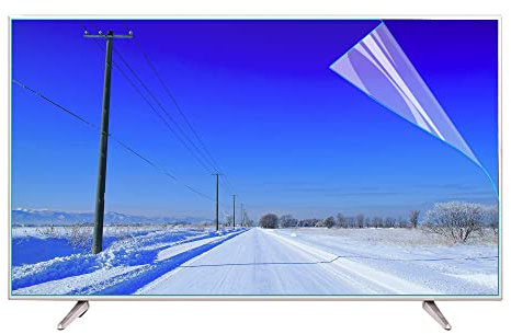 JANEFLY 55 Pollici Pellicola Proteggi Schermo TV antiriflesso, Filtro per Lo Schermo di Protezione degli Occhi dalla Luce Blu, per LCD LED OLED 4K HDTV, 55(1221 * 689mm)