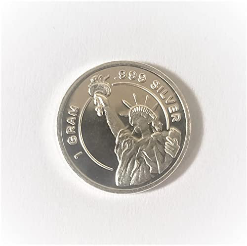 1 GRAM .999 FINE SILVER BULLION ROUND - STATUE OF LIBERTY