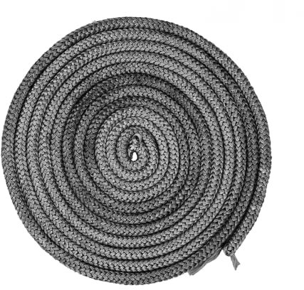 Joint de porte rond en fibre de verre pour poêle à bois, 10 mm x 4 m