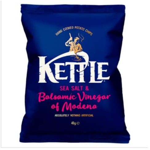 KETTLE® Chips Sea Salt & Balsamic Vinegar of Modena 40g x Case of 18