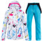 Disimlarl Damen Ski Wear Set Super Warm Snowboard Winter Set, A2, Large