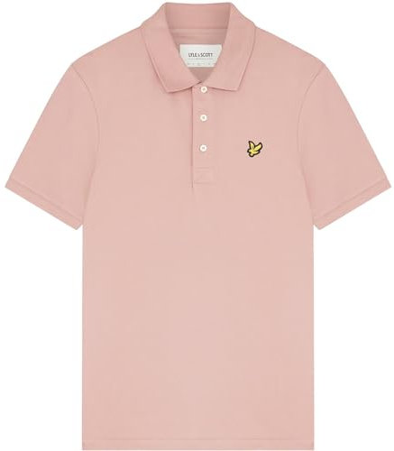 Lyle & Scott Mens Short Sleeve Polo Shirt Huttonpink M