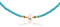 Made by Nami Designer Perlen-Choker • Damen Halskette mit Süßwasserperlen • Filigranes Perlenhalsband • Perlen-Kette Wasserfest • Handmade Strand & Surfer Schmuck (Blue Triple Pearl)