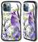 Head Case Designs Viola Collezione Pavone Cover Ibrida Compatibile con Apple iPhone 12 / iPhone 12 PRO