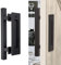 YANGHX Barn Door Handle 30cm Pull Handle for Sliding Barn Door Heavy-Duty Materials (Square)