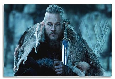 VZRSQZK Filmposter Vikings Ragnar, dekoratives Gemälde, Leinwand-Wandposter und Kunstdruck, modernes Familienschlafzimmer-Dekor-Poster, 40 x 60 cm