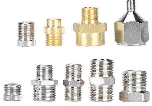 Airbrush-Anschluss-Set, A1, A9-Gewinde, Kompressor, A9, Schnellverbinder, Zubehör, Adapter, 9 Stück, Airbrush-Materialien
