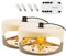 MENAYODA 2 Stück Flohfallen, Flea & Bed Bug Trap, Runde Flohlichtfalle, Fliegenvernichter Flohfalle mit Klebescheiben und Glühbirnen, Ungiftig und geruchlos für Schlafzimmer, Wohnzimmer, Küche