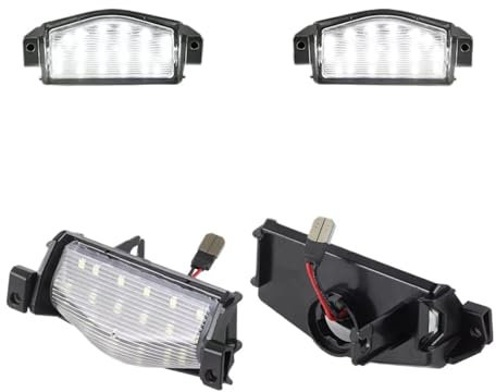 JOBOUND 2PCS/Lot Car LED License Plate Lamp Light For Mazda 2 3 M2 M3 2011-2013 Rear Number Lamps White Auto Accessories LED Rear Taillight,(JOBOUND Store)