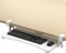 suptek Vassoio per Tastiera sotto la Scrivania Estraibile con Morsetto a C Vassoio per Mouse del Computer 650 x 300 mm Cassetto per Computer con Piattaforma Estraibile per Digitazione, Bianco