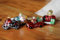 Christbaumschmuck 4 Fahrzeuge aus Glas, Weihnachtsdeko Baumanhänger