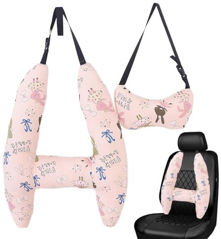 Schlafkopfstütze für Auto, für Kinder, Reisekissen für Autositz, H-Form, Rückenkissen, Schlafstütze für Auto, Autokissen für Kinder