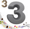 masteymoh Kuchenform Zahlen Silikon Backform Zahlen 3D Numbers Cake Kuchenbackform 3 Number Cake Backform Geburtstagstorte Silikon Zahlen Backformen (Größe 3)