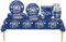 COSORO 69pcs Navy Blue 90th Birthday Decorations for Him/Her, Tableware Set with Tablecloth, Paper Plates, Cups, Napkins & Serviettes for Birthday Party Celebrations