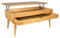 LoMasCasa - Mesa de Salon de Centro Colección Sonka Elevable con Cajón Deslizante de Madera Natural Maciza Disponible en Color Madera de Cerezo con Pata Conica - 100x50x48 cm