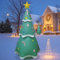 210cm/6,9FT Weihnachtsbaum Aufblasbar, wasserdichte PVC Aufblasbare Weihnachtsdeko Mit 16 Farben LED Beleuchtung, Aufblasbare Weihnachtsdeko Außen für Innenhof & Garten