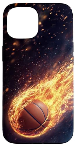 Basketball Fire Sports Slamdunk Case for iPhone 15