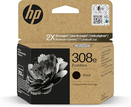 HP 308e EvoMore Schwarz Original Druckerpatrone