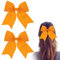 Lot de 2 épingles à cheveux en forme de nœud orange, motif spirale, accessoires à cheveux pour femmes et filles, ruban long avec pince à cheveux en métal, barrettes à cheveux