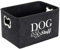 Korb Für Hundespielzeug Mit Metallgriff - 38*27*25 Cm Hundespielzeug Korb Schwarz,Korb Aufbewahrung Hundespielzeug,Haustier Spielzeug Filz Aufbewahrungsbox, Korb Aufbewahrung Hundespielzeug Aus Filz