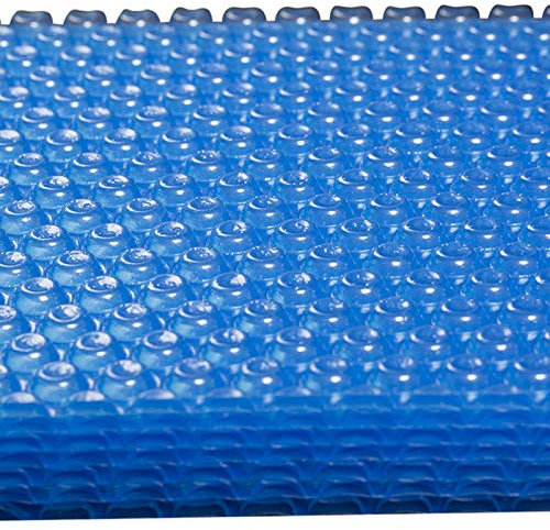 Cubierta solar para piscinas y jacuzzis, manta térmica flotante de burbujas de 400 micras de 1 m a 10 m, 400 cm x 800 cm
