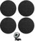 Compost Bin Filters for Kitchen Round Activated Carbon Filters Food Waste Caddy Odour Filter for Food Waste Bins 4 Pack