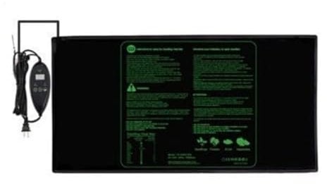 SLAHAJ Pflanzen Heizmatte 3 Größen wasserdichtes Heizkissen mit 20℃-45℃ digitalem Thermostatregler für die Keimung von Hydrokultursämlingen Wärmematte für Sämling(Large 121x52cm)
