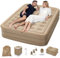 Warmiehomy Inflatable Air Mattress, Air Bed with Built-in Electric Pump, Double Blow up Bed in 2.5 Mins Self-Inflation, Portable Blow up Mattress, Flocked Surface Guest Airbed for Home 200x150x45cm