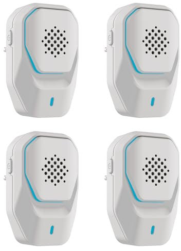 2025 Ultraschall-Mäuseabwehr–2 Modes Mäuse Vertreiben Innenbereich–4 Stück Elektronisches Insekten und Schädlingsbekämpfer Ultraschall für Gegen/Mäuse/Ratten/Mücken/Spinnen/Kakerlaken/Motten/Ameisen