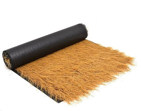 DRISSA Artificial Thatch Straw Roof, Synthetic Thatch Roof, Synthetic Palm Hay Bales Material DIY Crafts, For Houses,Seaside Pavilions,Hawaiian(Size:1.64x32.8ft(0.5x10m))