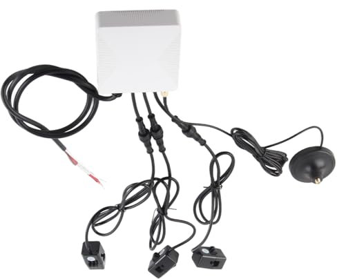 Smart Energy Monitor, 3 -Phasen -Energiemessel mit 3 Sensor für Klimaanlage, Herd, Waschmaschine und Trockner mit Externer Antenne, Einfache Installation und Hohe Genauigkeit