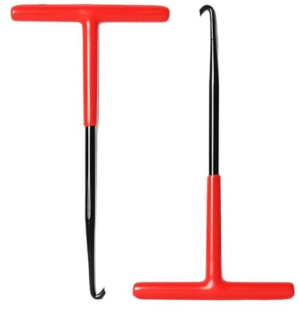 ZXNJA 2 Stück Motorrad Werkzeug,Federhaken,Auspuff Federhaken,Federspanner,Motorrad Federzieher,T Haken Federzieher,Bremse Federhaken,Metall Federzug Haken,für Roller Fahrrad Moped(15.6 * 8.5cm)