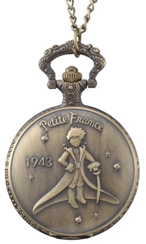 Sopodbacker Halskette Ketten Schmuck Herren Frauen Anhänger Necklace Kleiner Prinz Taschenuhr Vintage Uhr Mit Kette Halsketten Anhänger Punk Party Geschenke