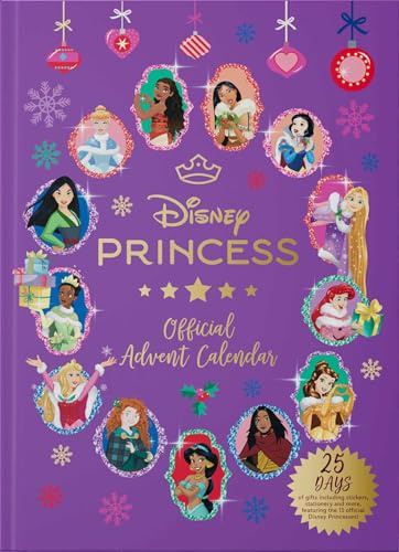 Disney Princess: The Official Advent Calendar: 25 Days of Gifts, with Stationery, Key Chains, Decorative Tapes and More!