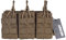 OneTigris Taktische MOLLE AR/AK/AKM Magazintasche Nylon Magazinbeutel für M4/M16/AK47 /AK74 (Braun-Verbesserte Version)