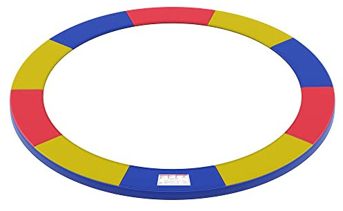 SONGMICS Trampolin Randabdeckung, Federabdeckung in Standardgröße für 366 cm Trampoline, Ø 366 cm, 30 cm breit, UV-resistent, reißfestes Trampolinzubehör, Randschutz, Mehrfarbig STP12RY