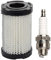 AISEN Luftfilter mit Zündkerze für Tecumseh Rasenmäher Spectra, Centura Sabo Wolf 23410051