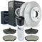 Bremsen/Bremsscheiben + Bremsbeläge vorne + Bremsenreiniger NB PARTS GERMANY 10046394