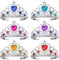 Ouinne 6 Stück Prinzessin Tiara Crown, Dress Up Tiaras Crown Set Mädchen verkleiden Party Zubehör