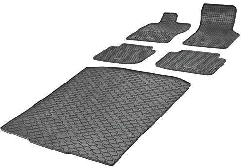 Kofferraumwanne und Gummifußmatten RIGUM geeignet für Skoda Octavia III Kombi 2012-2020 Perfekt angepasst + Magic Eraser