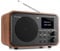 Audizio Milan Portable DAB Radio with Bluetooth and FM Radio, Rechargeable DAB+ Radio with Inbuilt Battery, TFT Colour Display, Headphone Jack and Line Out, Wood Finish