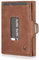 DONBOLSO Porte Carte XS | Portefeuille EC et Slim avec Protection RFID | Porte Monnaie Homme avec Pochette à Monnaie | Porte Feuille Homme Cuir | Mini Porte Monnaie | Vintage Marron
