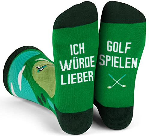 Ich Würde Lieber Ein Lustiges Socken Geschenke für Männer und Frauen - Golf