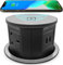 VORSPRUNG® Automatic Retractable Pop Up Power Sockets, Fast charging, Kitchen, Worktops, Offices, Wireless hidden, 3 pin UK Plugs, 2x USB, Qi Charging, iPads, all Phones, surge protection